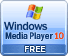 Click button to download a free version of Windows Media Player.